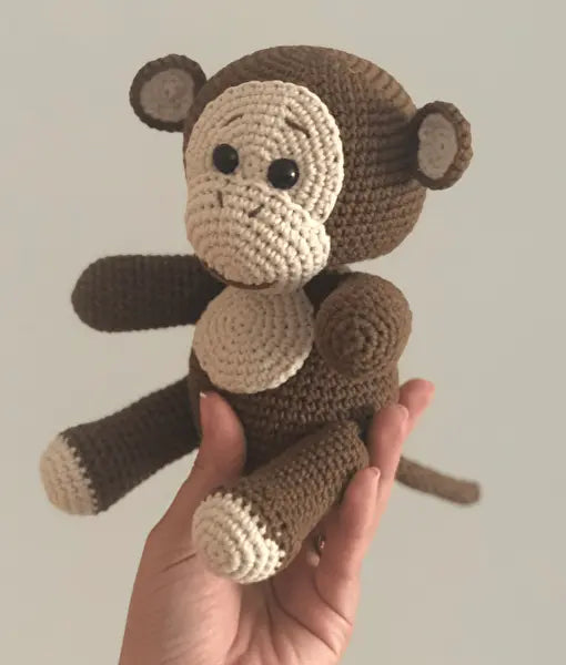 Crochet Cute Monkey Toy - Joy Gift London