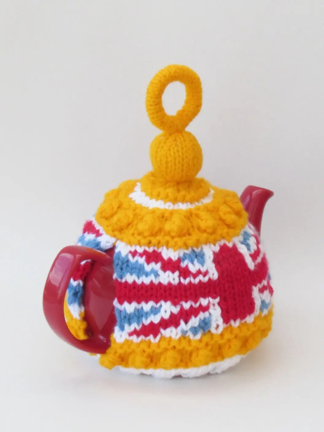 Handmade Crochet Union Jack Tea Pot Cosy - Joy Gift London