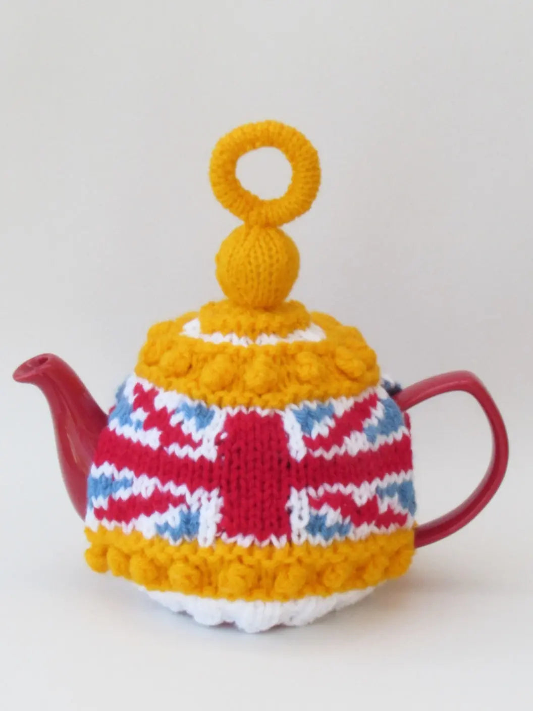 Handmade Crochet Union Jack Tea Pot Cosy - Joy Gift London