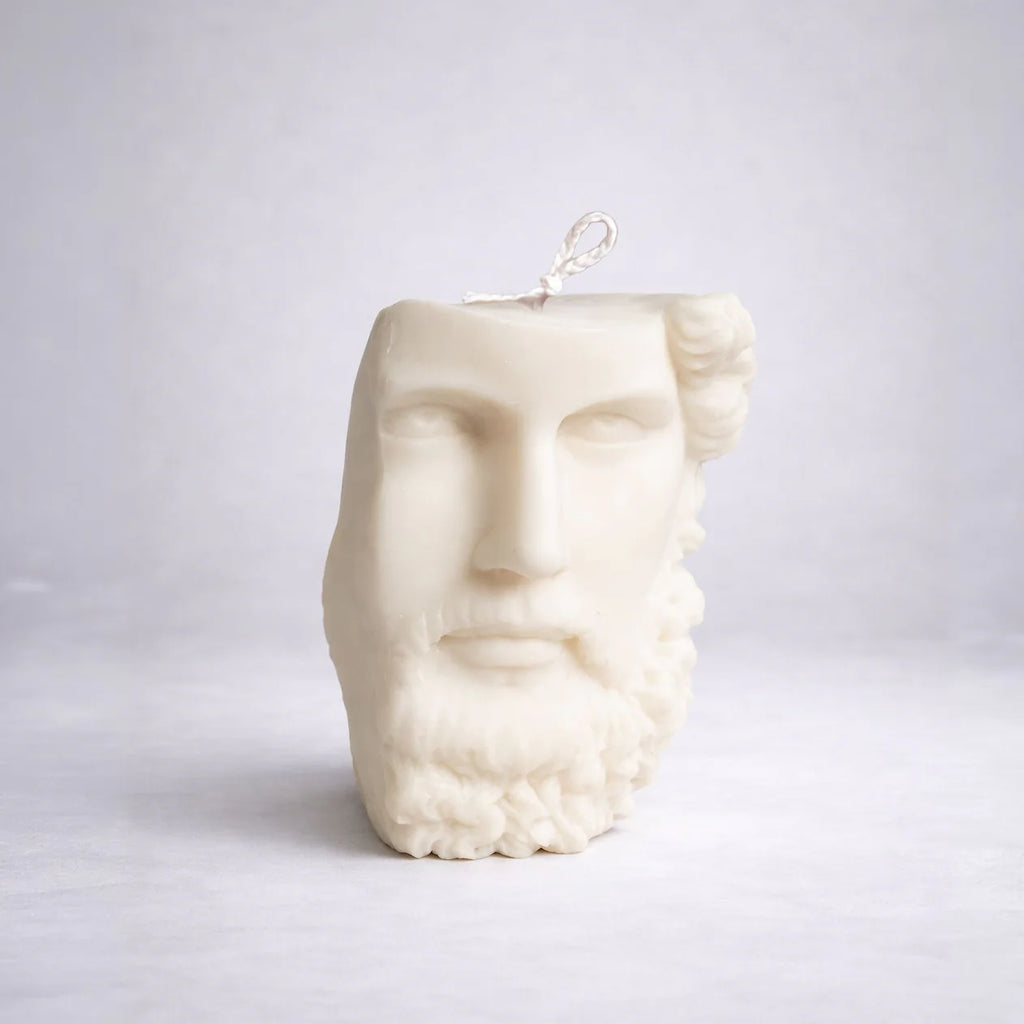 Roman Bust Sculpture Candle – Classical Art Inspired Decorative Candle