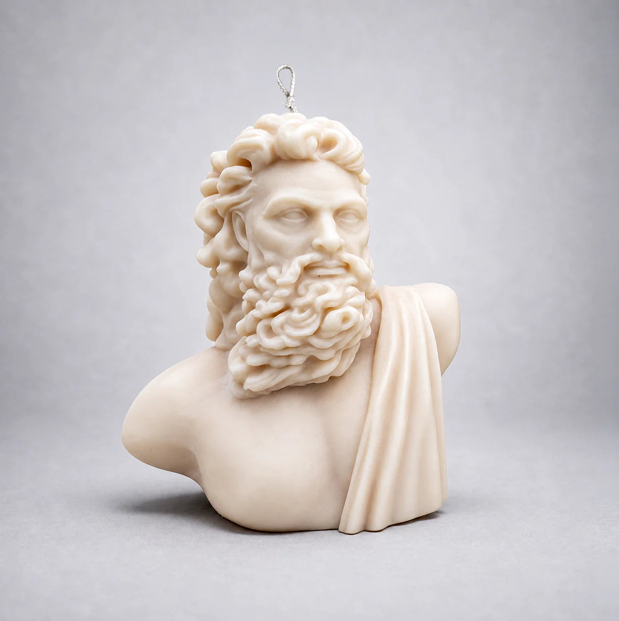 Zeus Bust Candle – Ivory Classical Sculpture Candle
