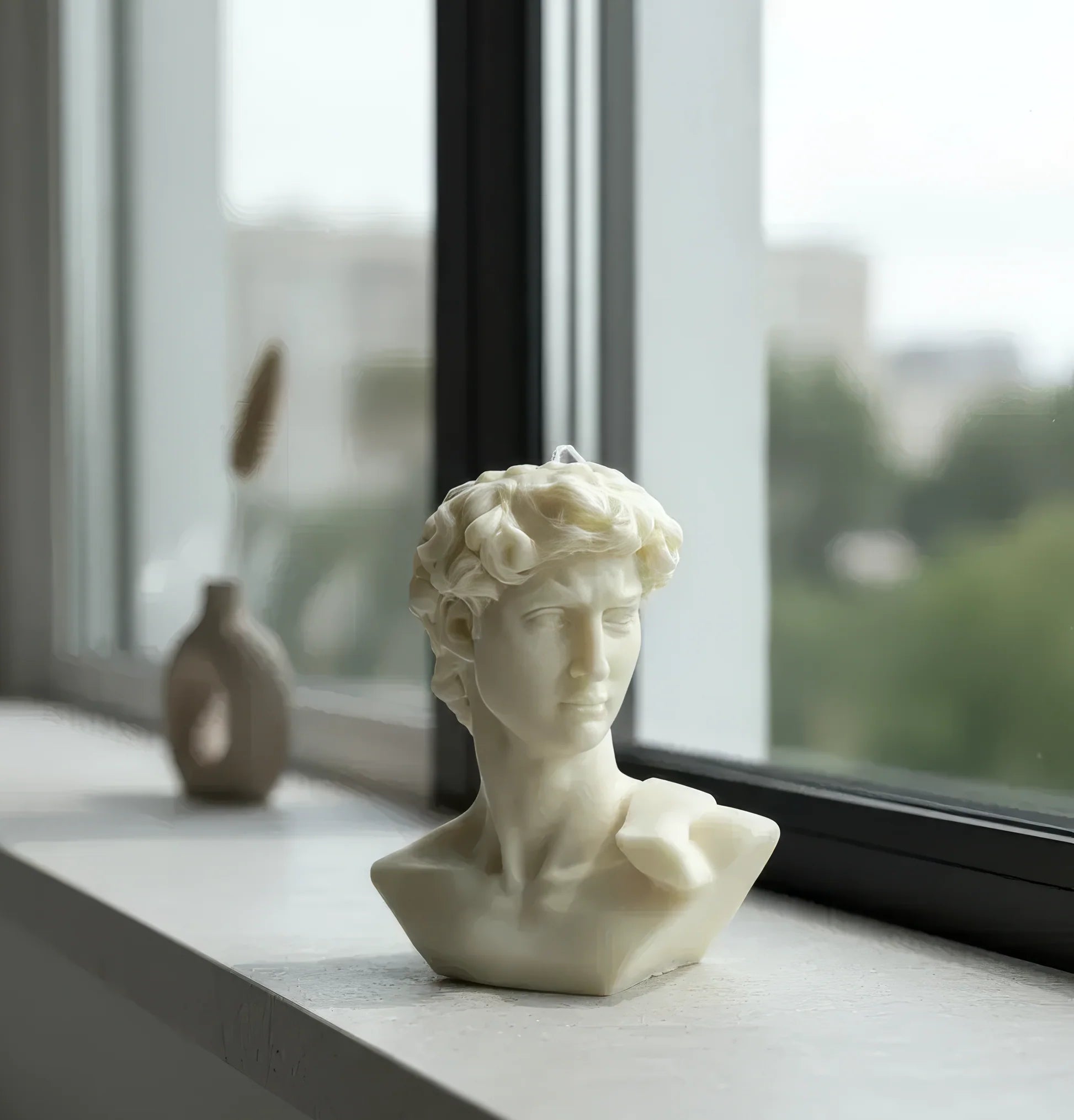David Bust Sculpture Candle