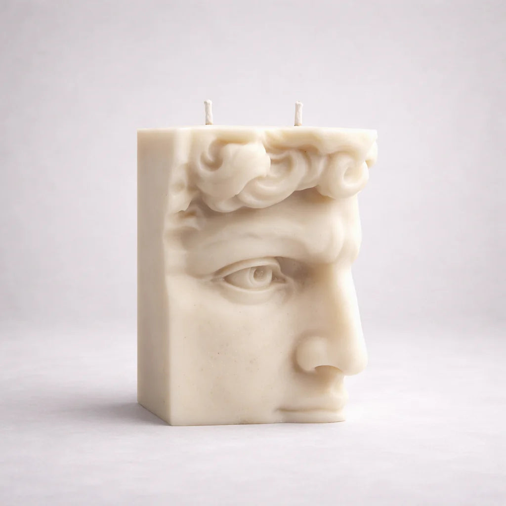 David Bust Sculpture Candle – Classical Renaissance Art Candle