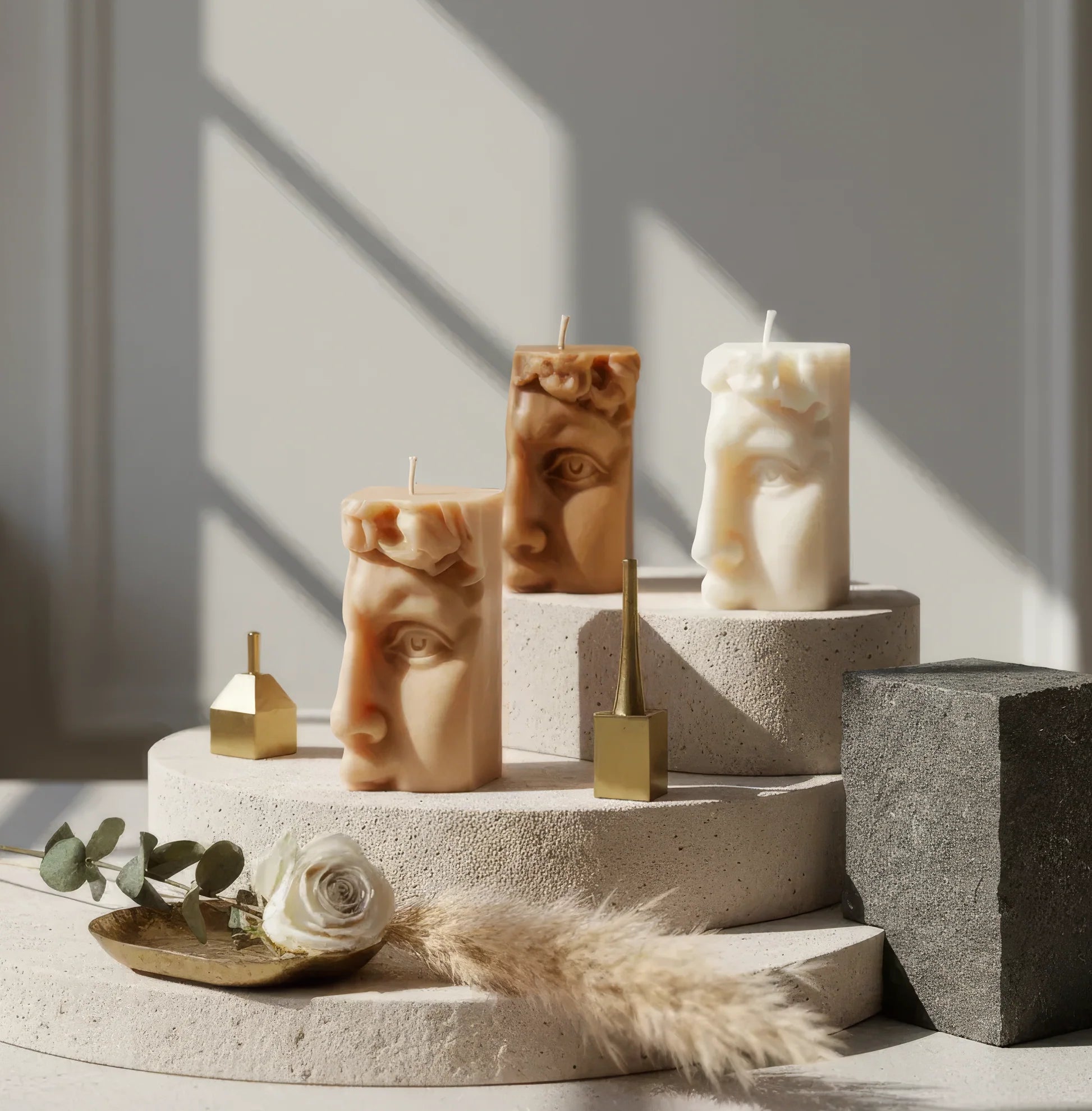 David Bust Sculpture Candle – Classical Renaissance Art Candle