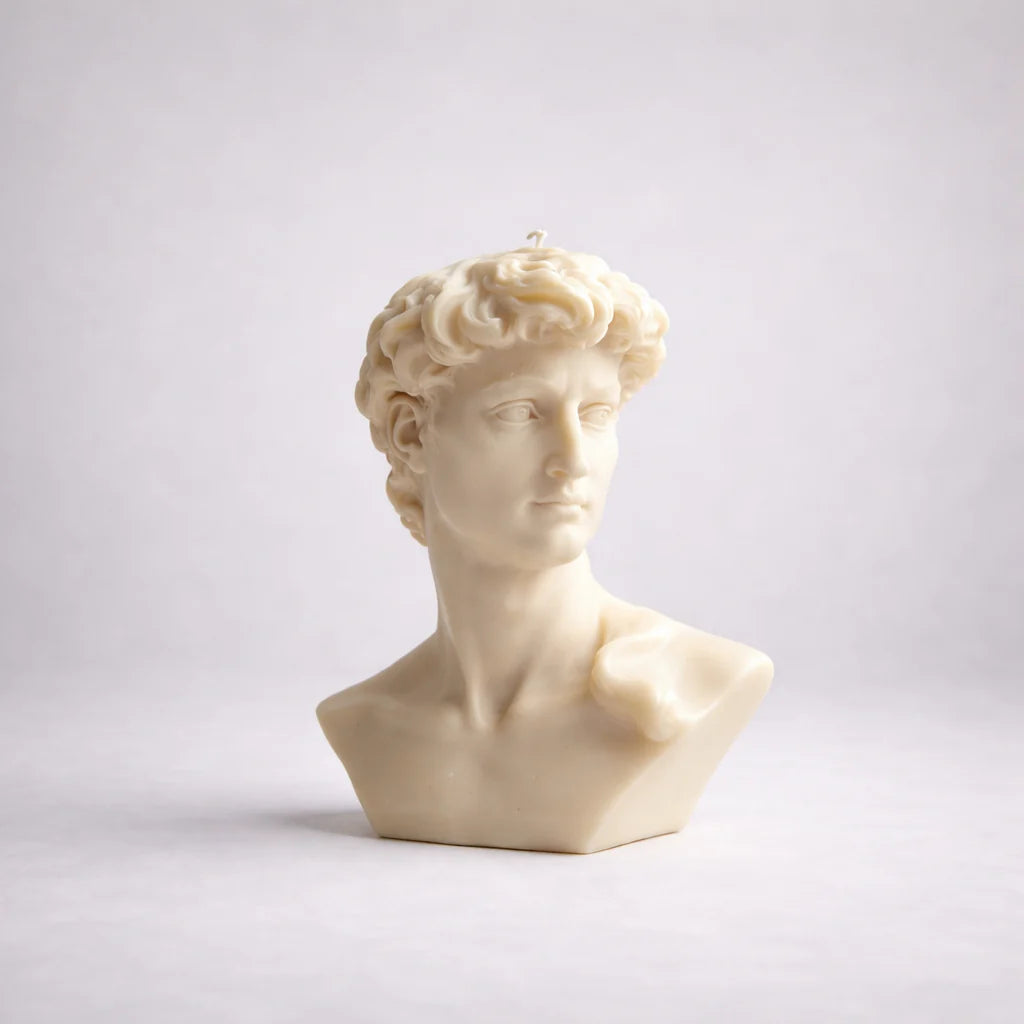 David Bust Sculpture Candle