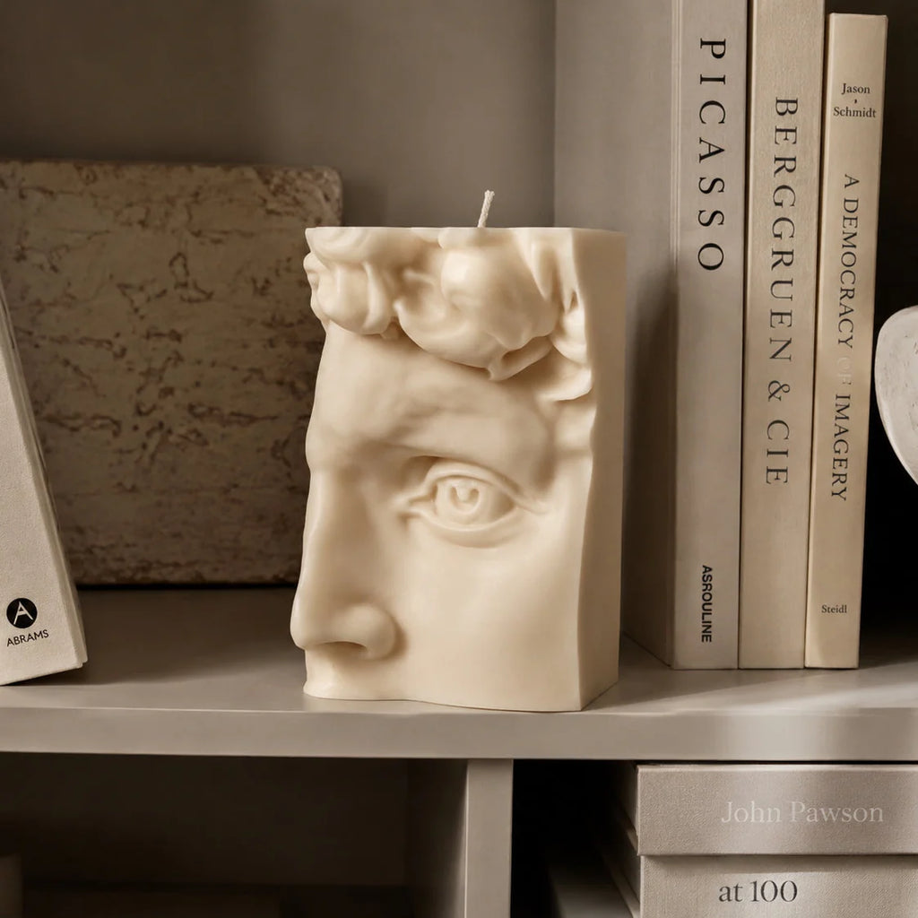 David Bust Sculpture Candle – Classical Renaissance Art Candle