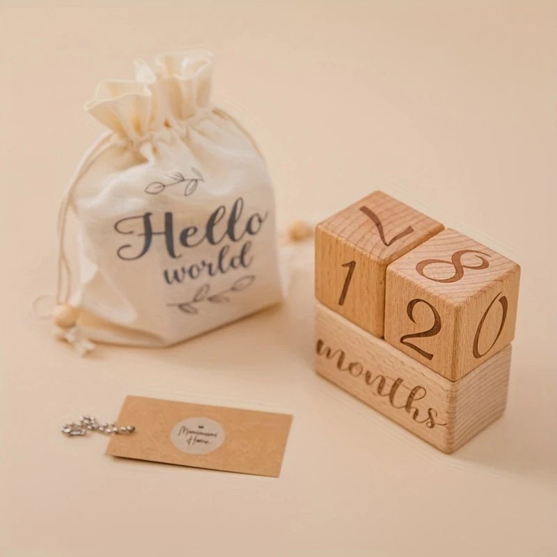 Wooden Milestone Blocks - Joy Gift London
