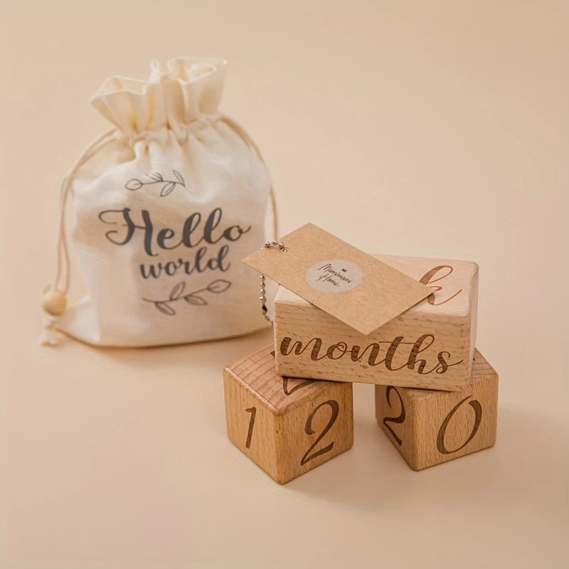 Wooden Milestone Blocks - Joy Gift London