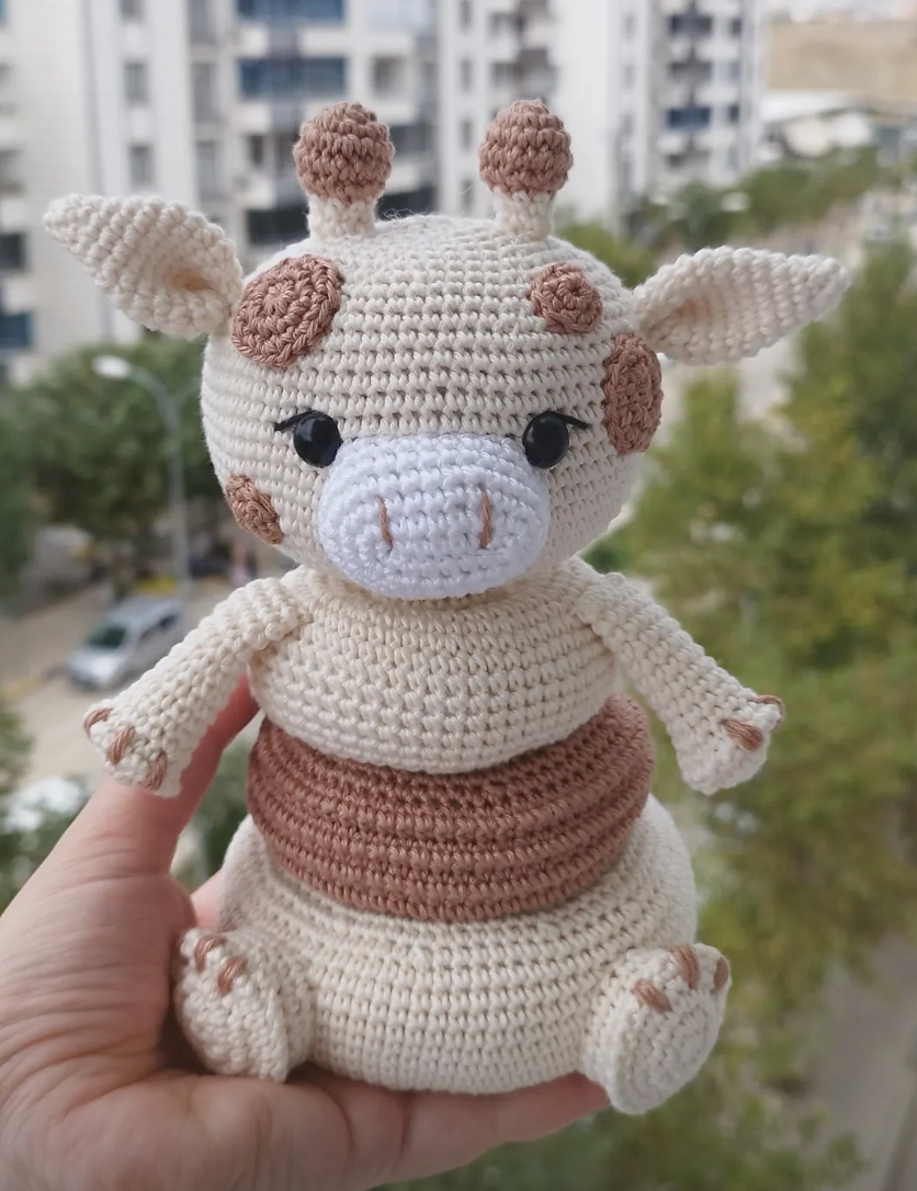 Crochet Cute Giraffe Stacking Toy