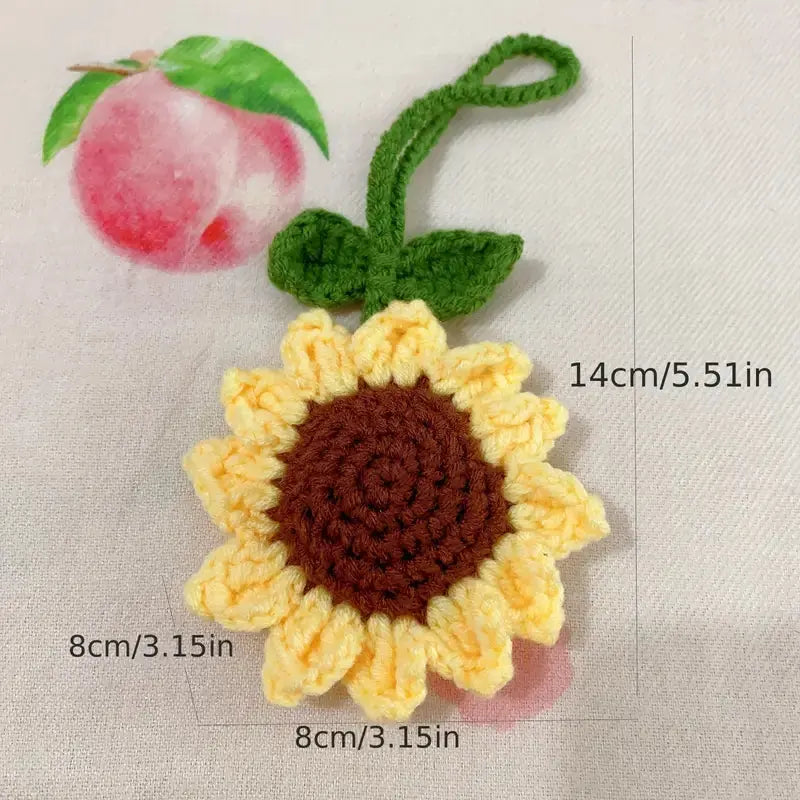 1pc Crochet Sunflower Joy Gift London