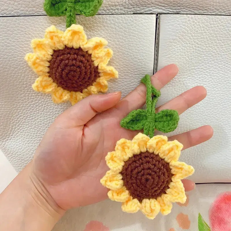 1pc Crochet Sunflower Joy Gift London