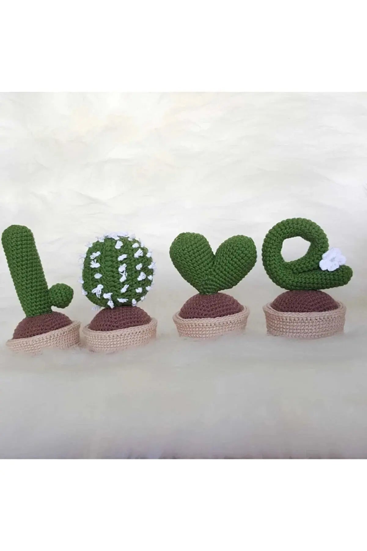 4 pcs Crochet Creative Love Letter Plants Succulent | Accessories, amigurumi cactus, Cactus, Crochet cactus, crochet plants, crochet Succulent, Kids Room Decoration, Succulent | Joy Gift London Limited