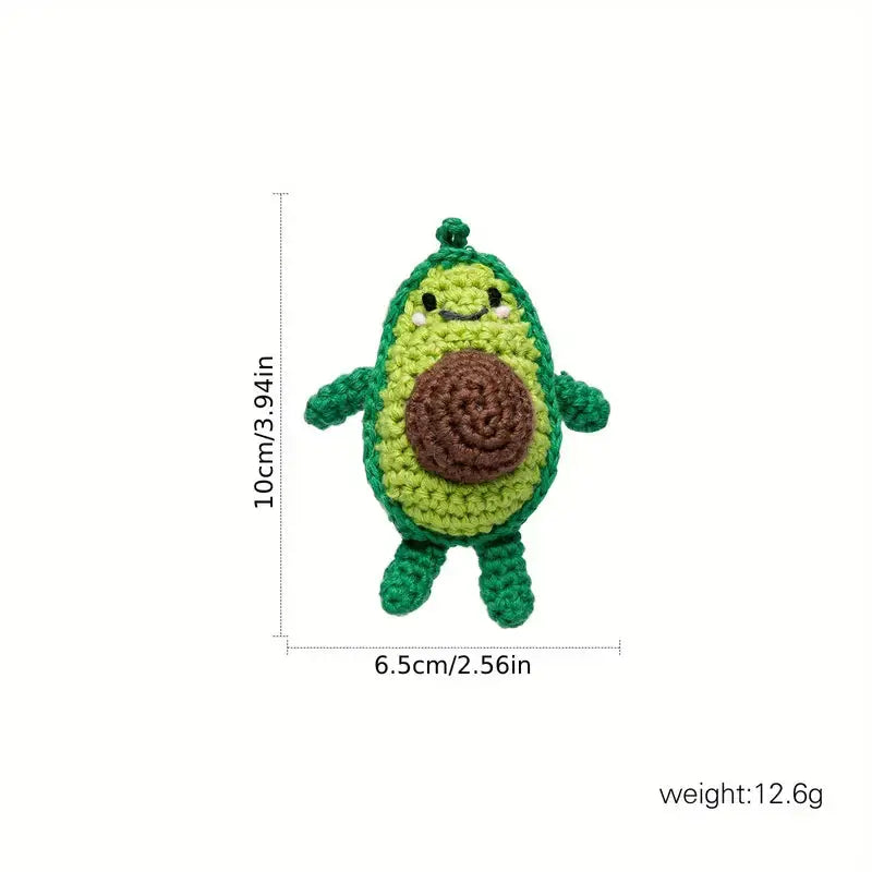 Crochet Avocado Baby Pendant Toy Birthday Gift 0-3 Years Old Joy Gift London