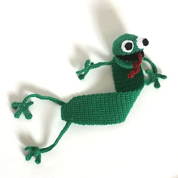 Crochet Bookmark Cute Frog Joy Gift London