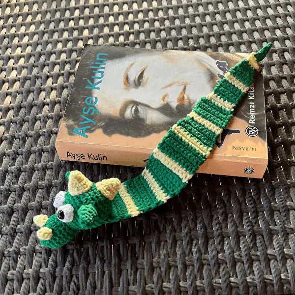 Crochet Bookmark Dinosaur Joy Gift London