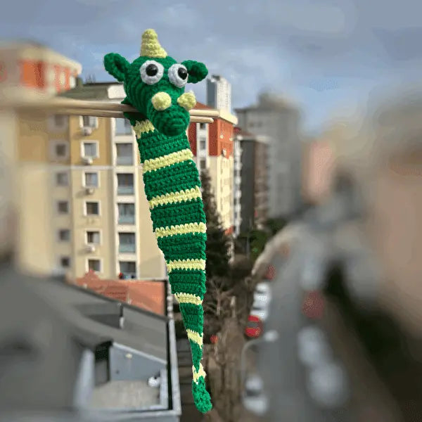 Crochet Bookmark Dinosaur Joy Gift London