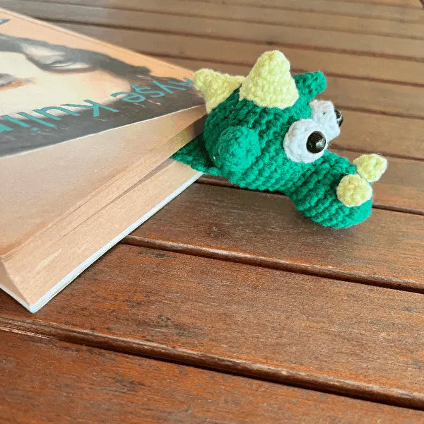 Crochet Bookmark Dinosaur Joy Gift London