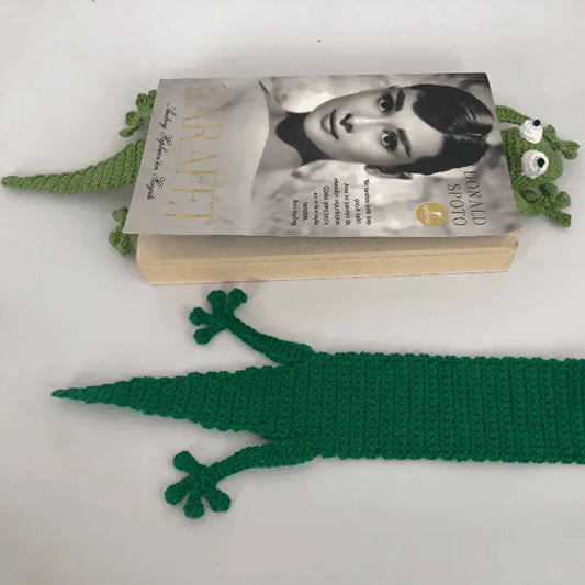 Crochet Bookmark Frog Joy Gift London