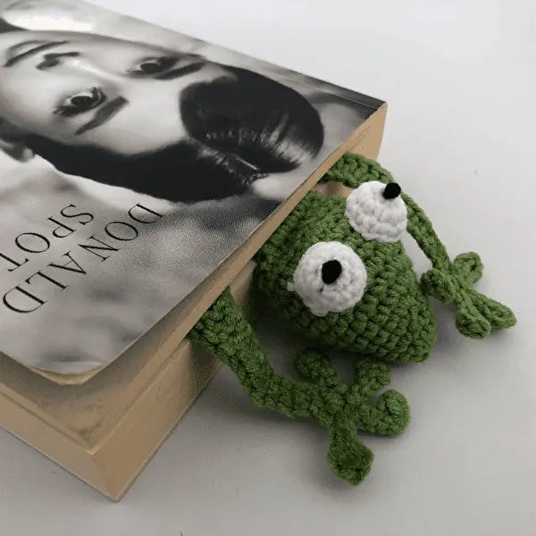 Crochet Bookmark Frog Joy Gift London