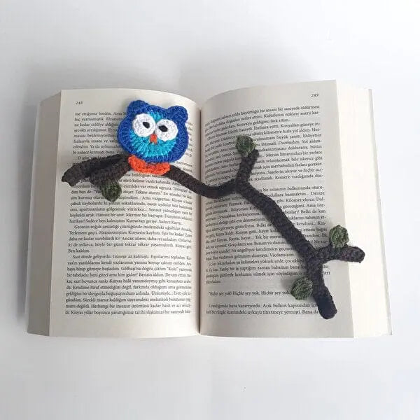 Crochet Bookmark Owl Joy Gift London