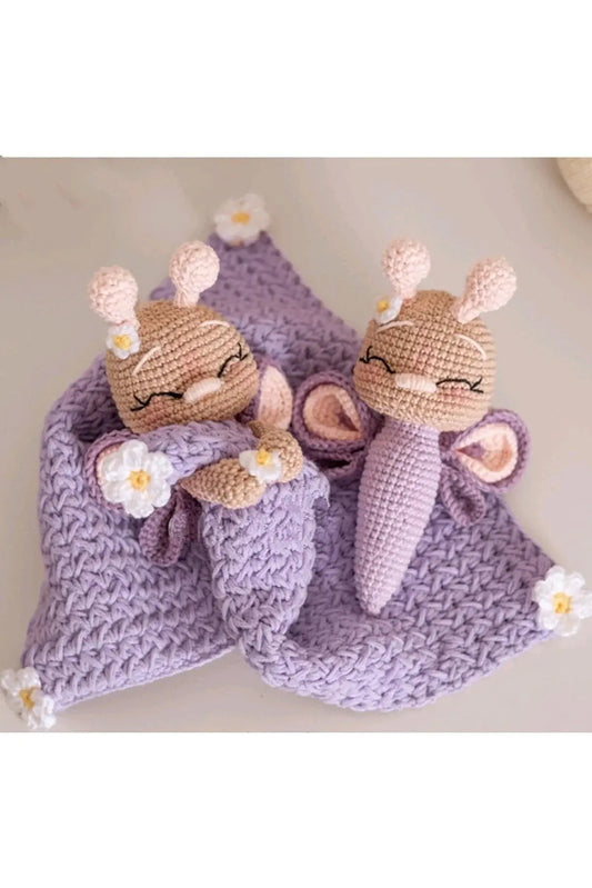 Crochet Butterfly Sleeping Mate Toy Set 2pc Crochet TrendyToy 