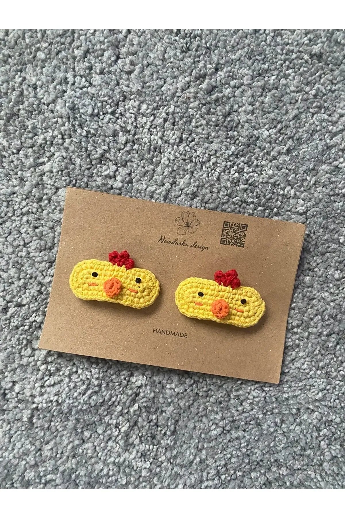 Crochet Chick Hair Clips 2pc Crochet TrendyToy 