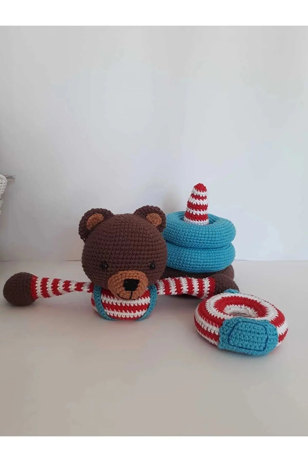 Crochet Cute Bear Stacking Toy Joy Gift London