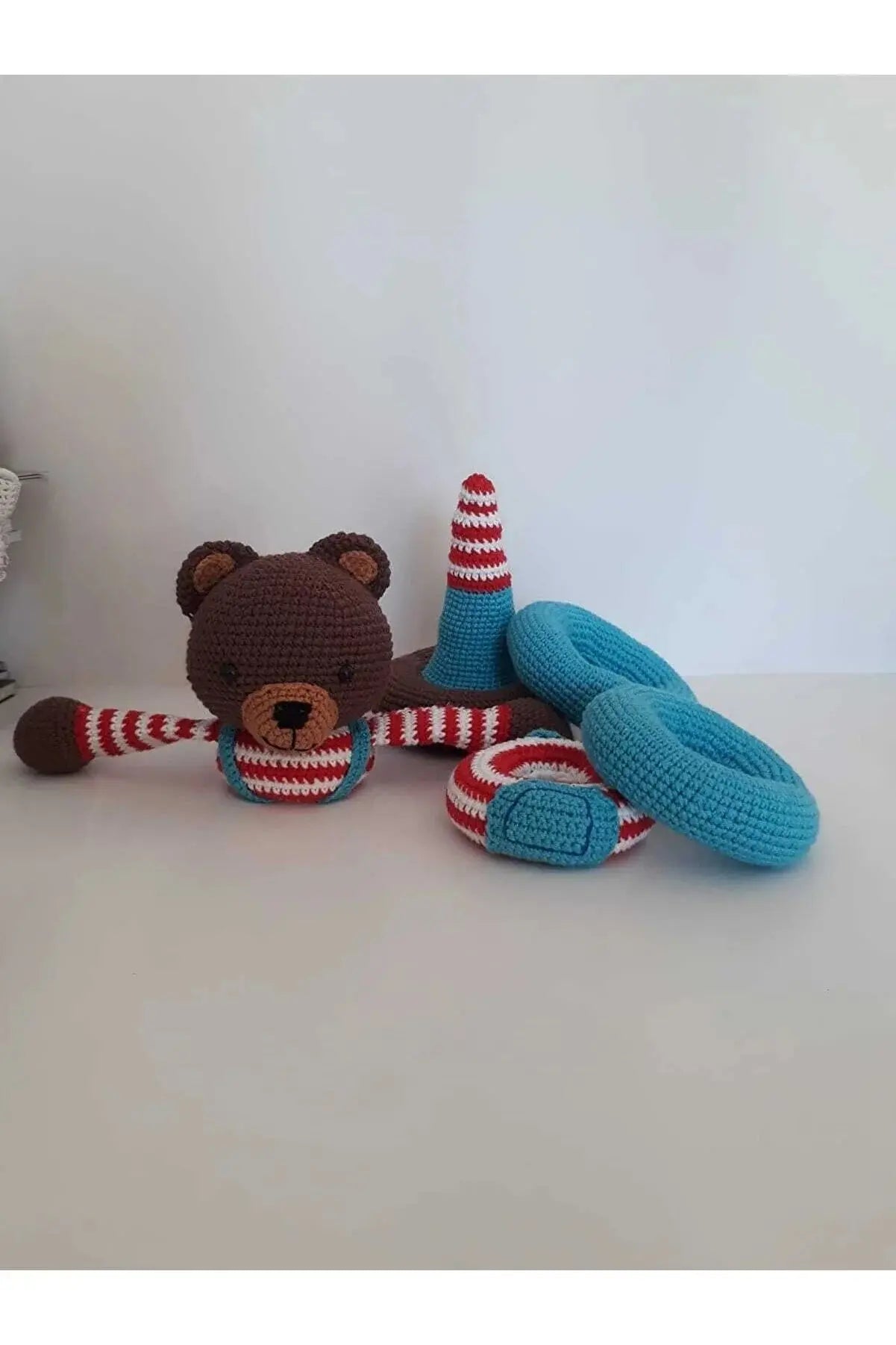 Crochet Cute Bear Stacking Toy Joy Gift London