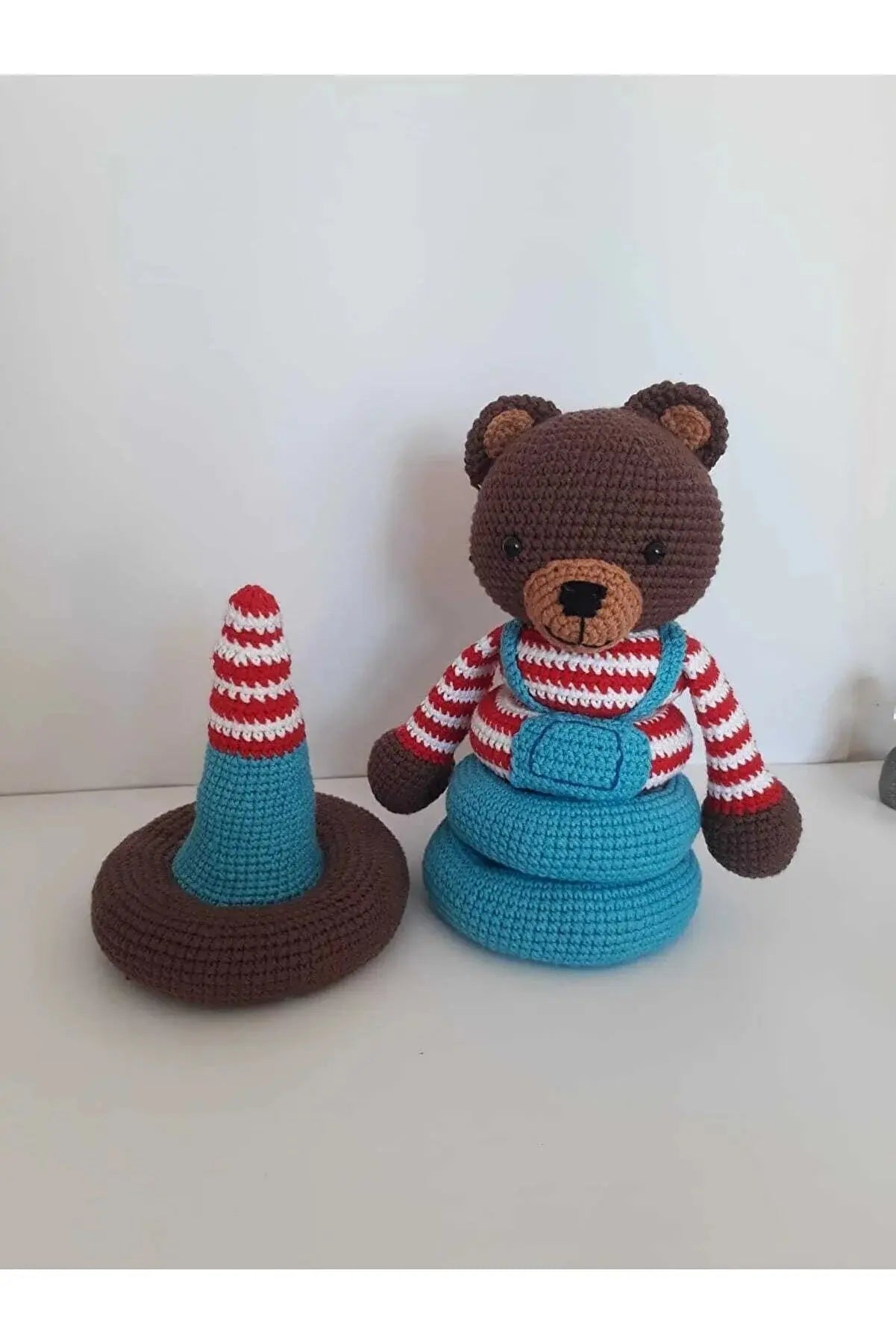 Crochet Cute Bear Stacking Toy Joy Gift London