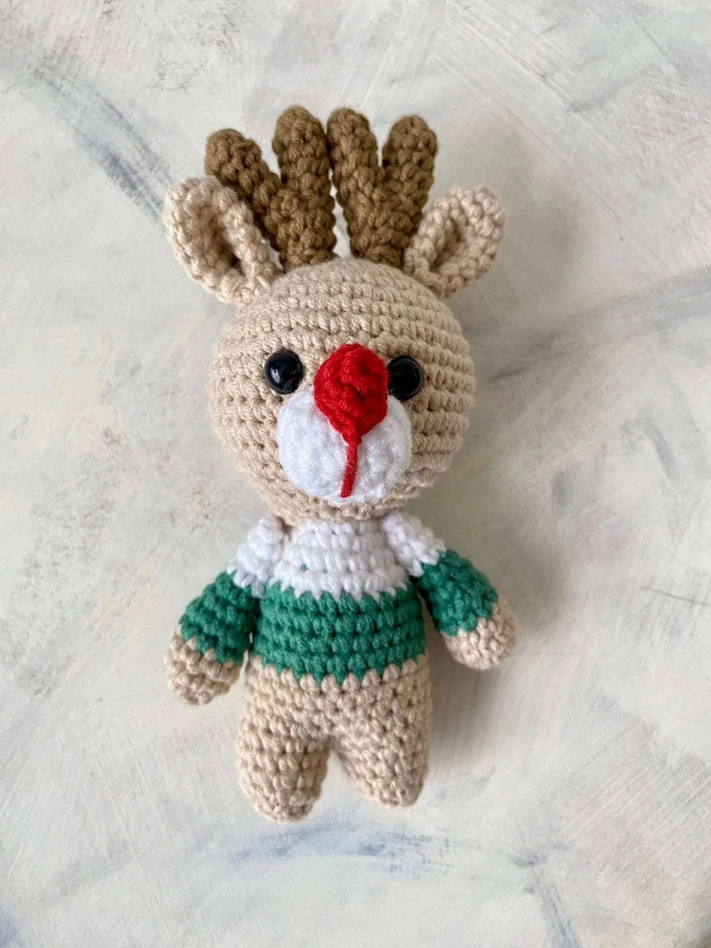 Crochet Cute Deer Keychain Joy Gift London