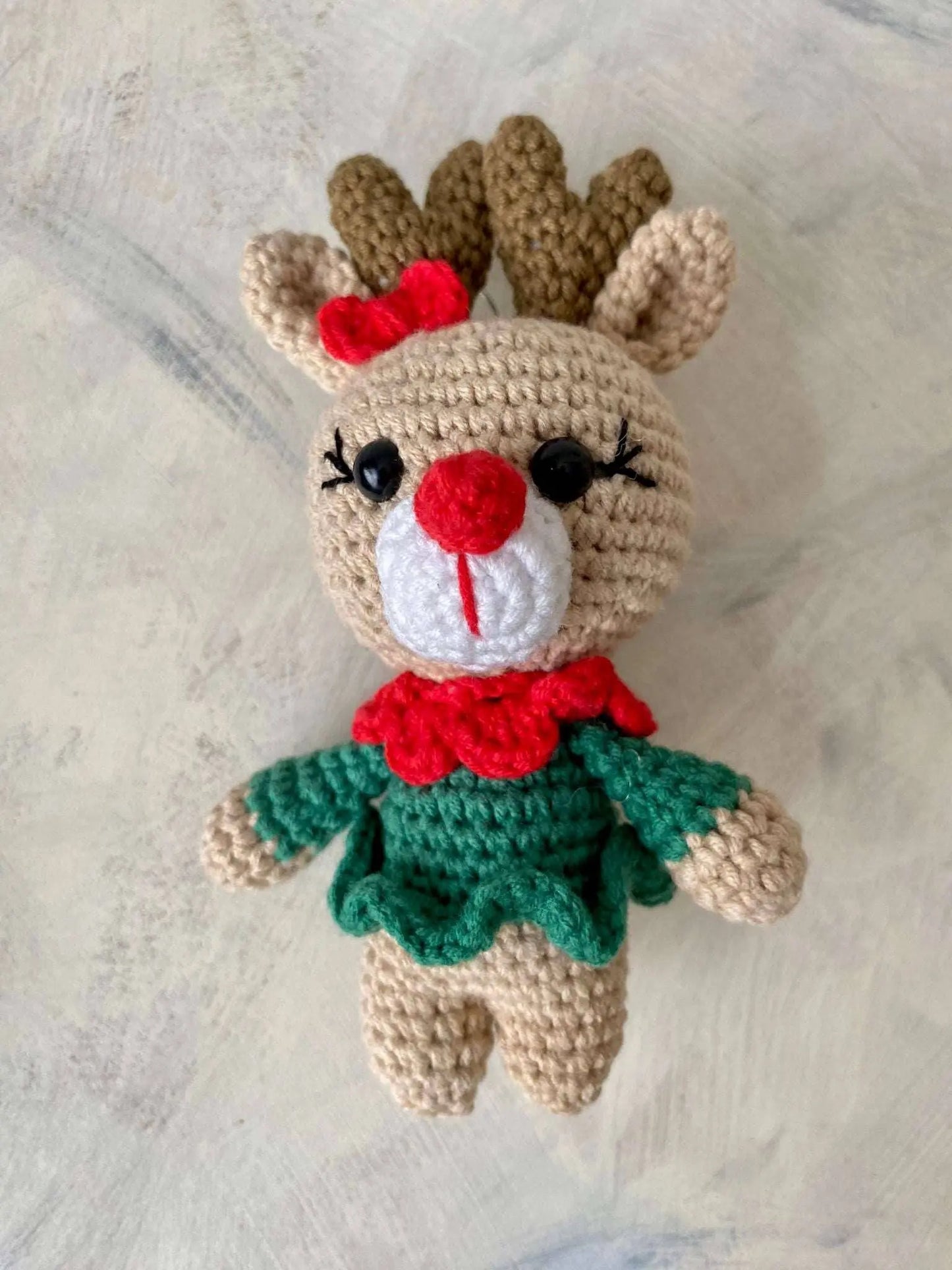 Crochet Cute Deer Keychain Joy Gift London