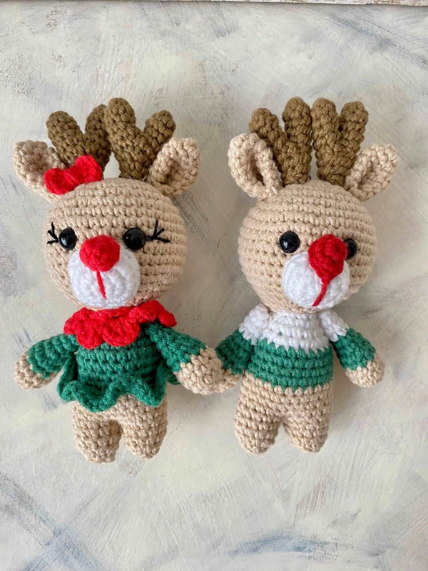 Crochet Cute Deer Keychain Joy Gift London