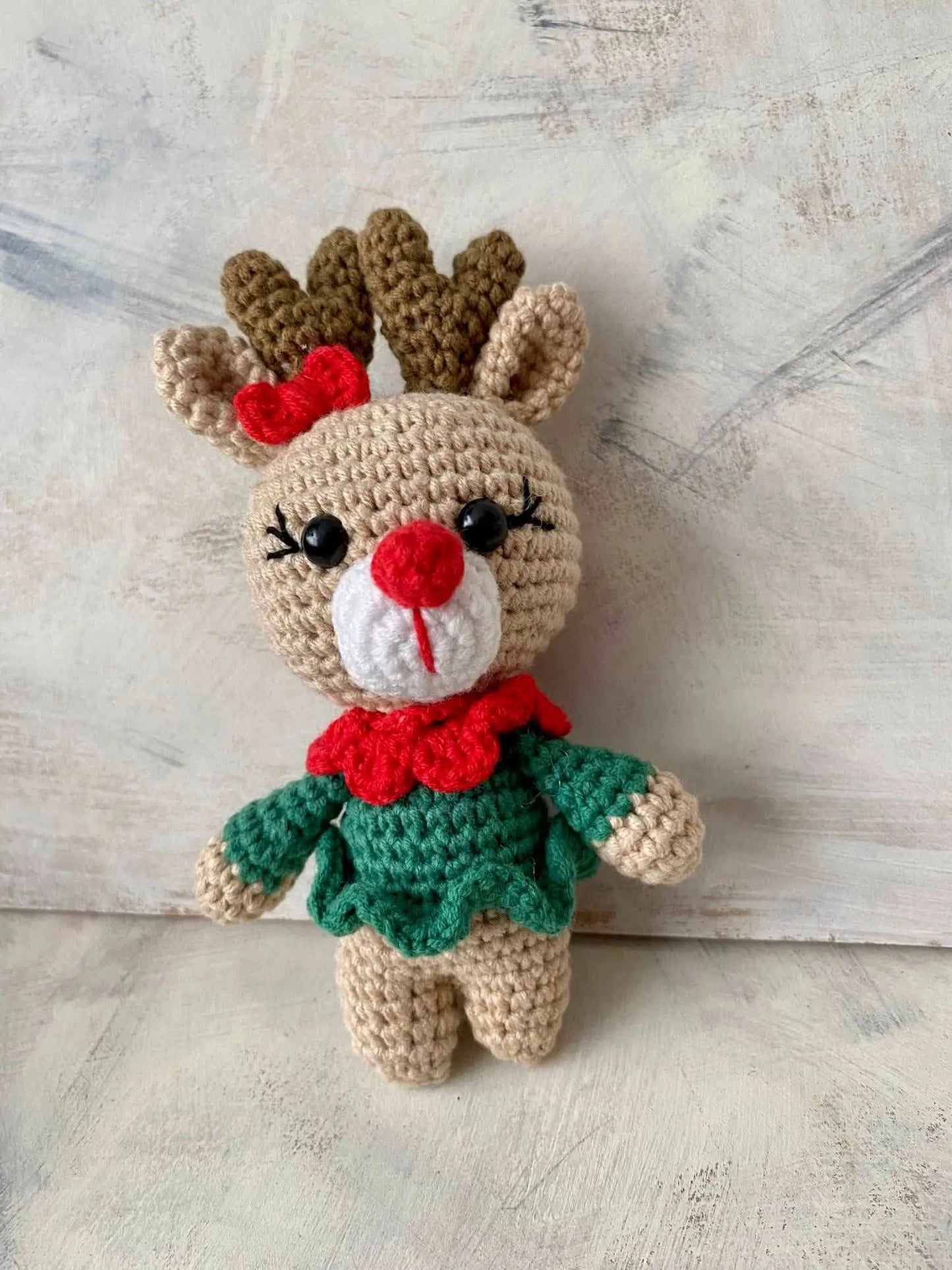 Crochet Cute Deer Keychain Joy Gift London