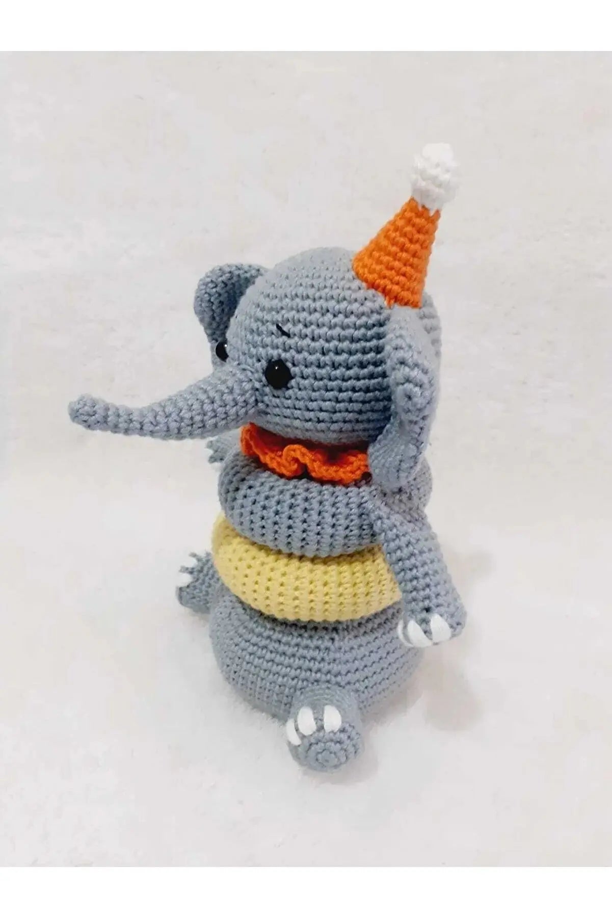 Crochet Cute Elephant Stacking Toy Joy Gift London