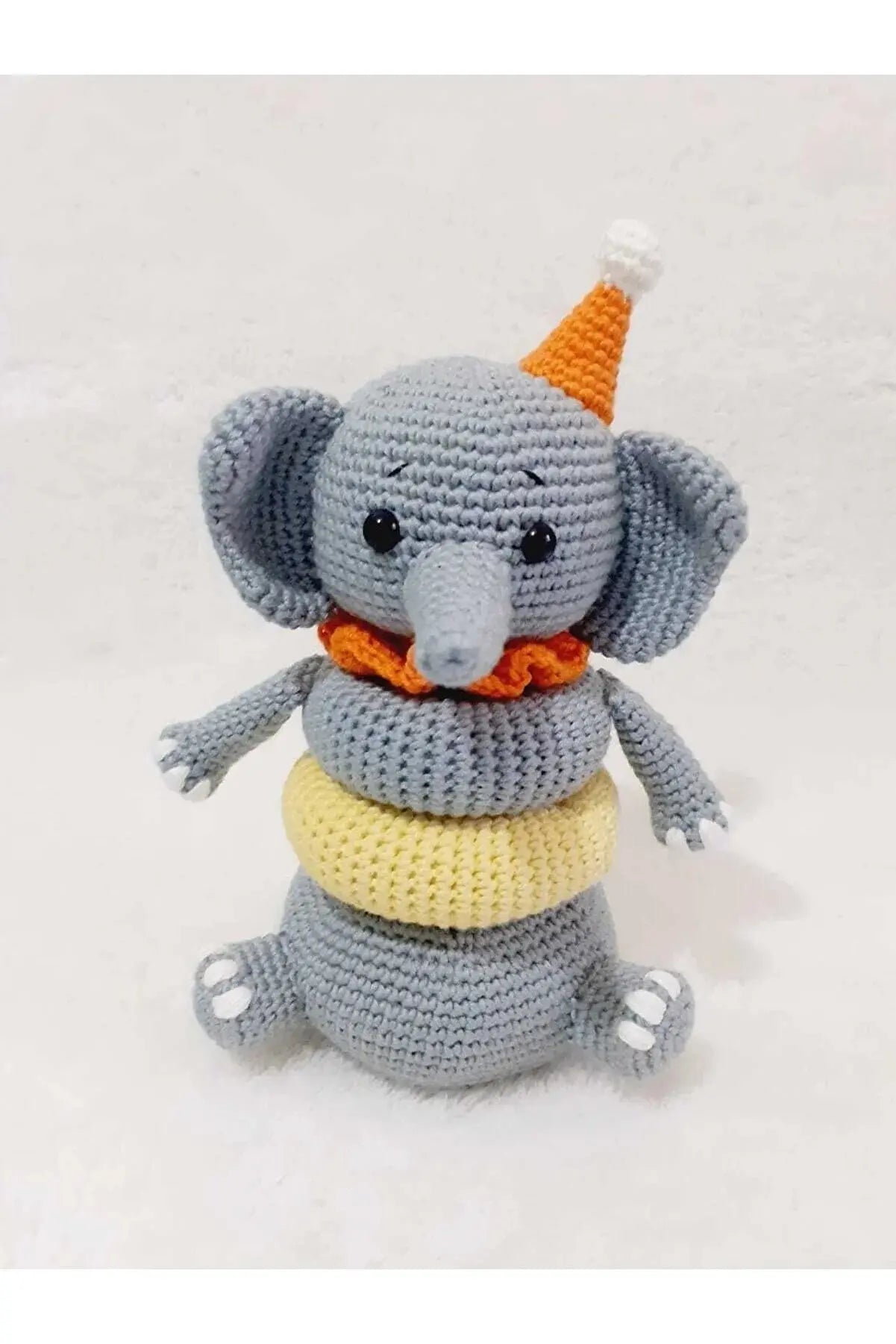 Crochet Cute Elephant Stacking Toy Joy Gift London