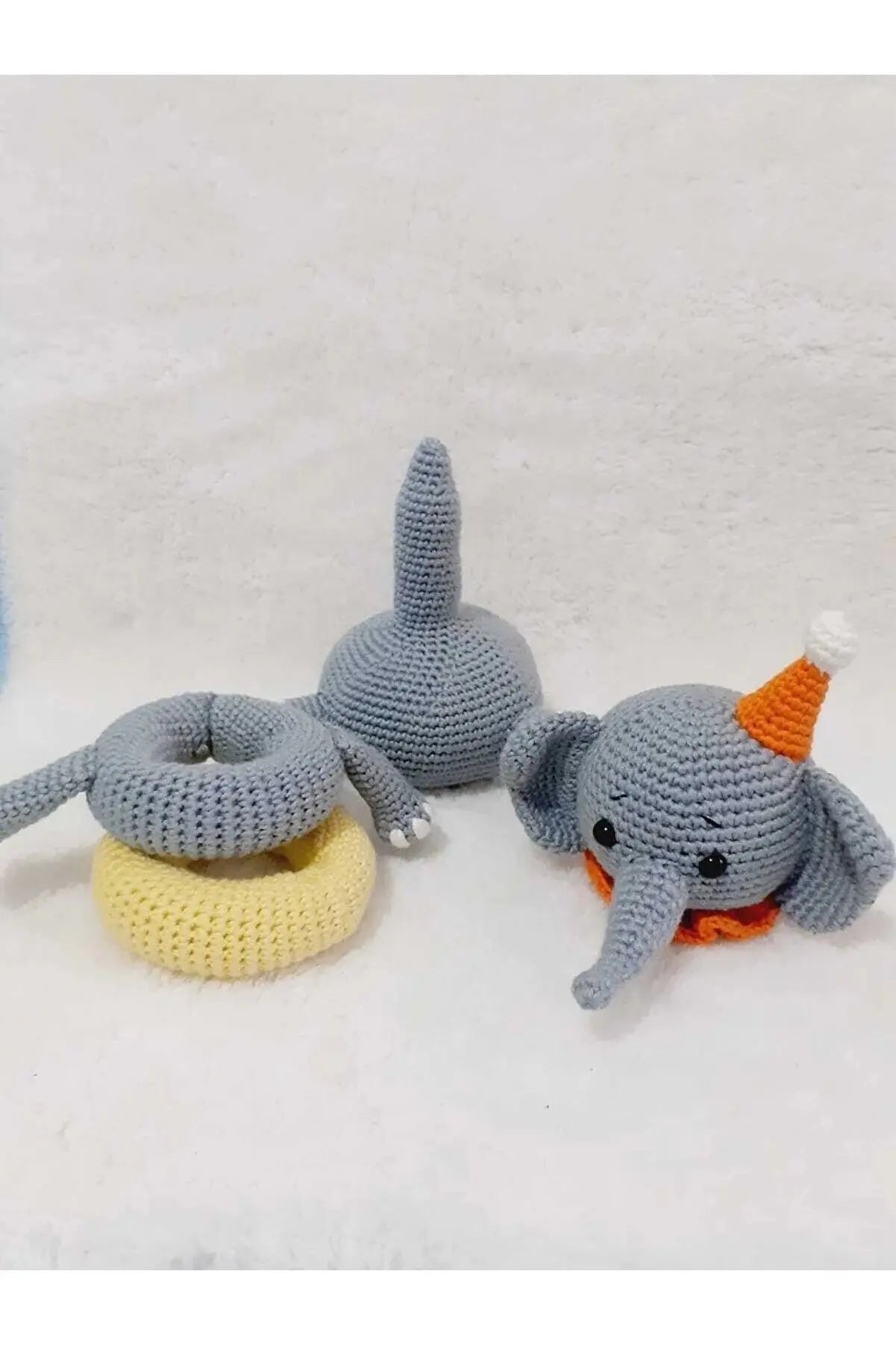 Crochet Cute Elephant Stacking Toy Joy Gift London