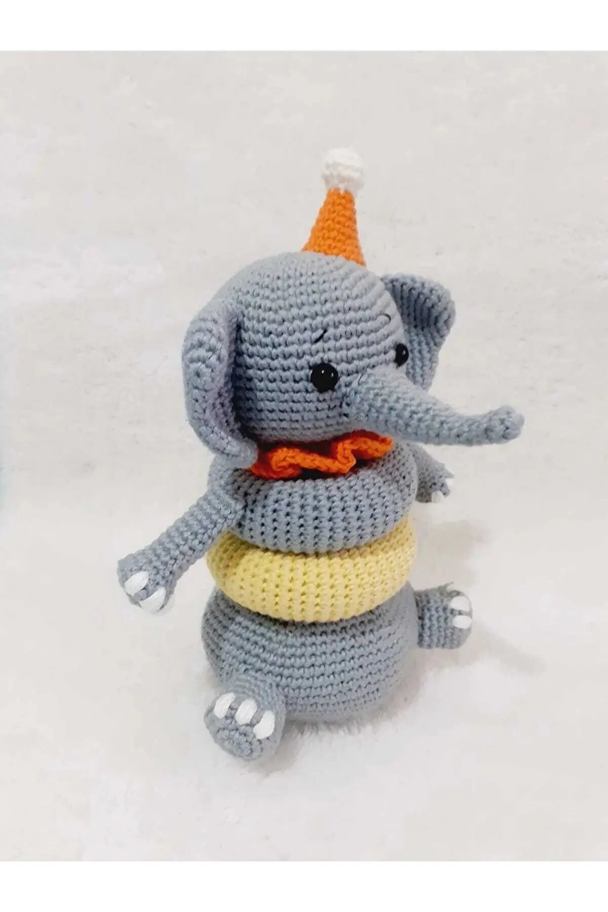 Crochet Cute Elephant Stacking Toy Joy Gift London