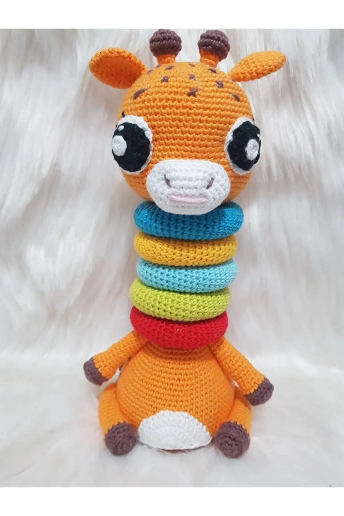 Crochet Cute Giraffe Stacking Toy Joy Gift London