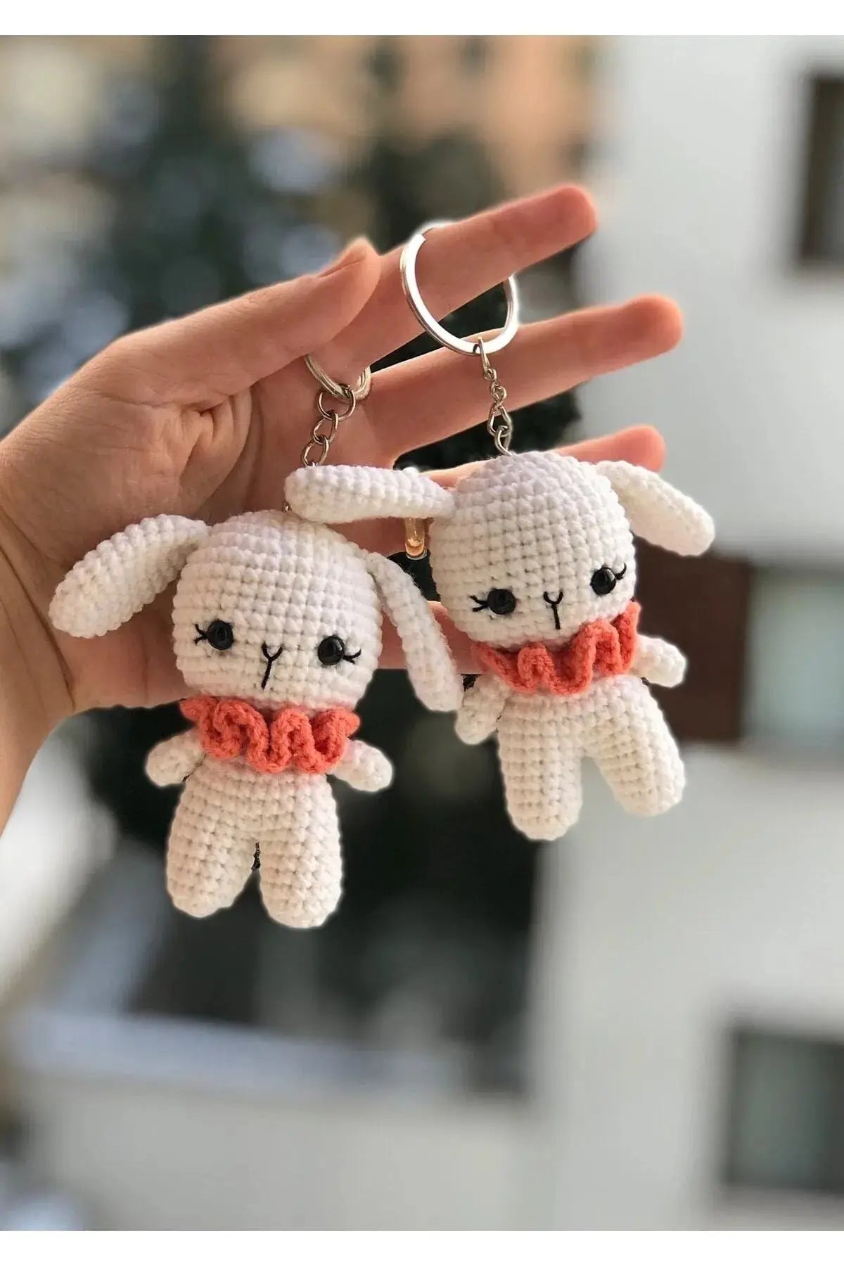 Crochet Cute Rabbit Keychain Joy Gift London