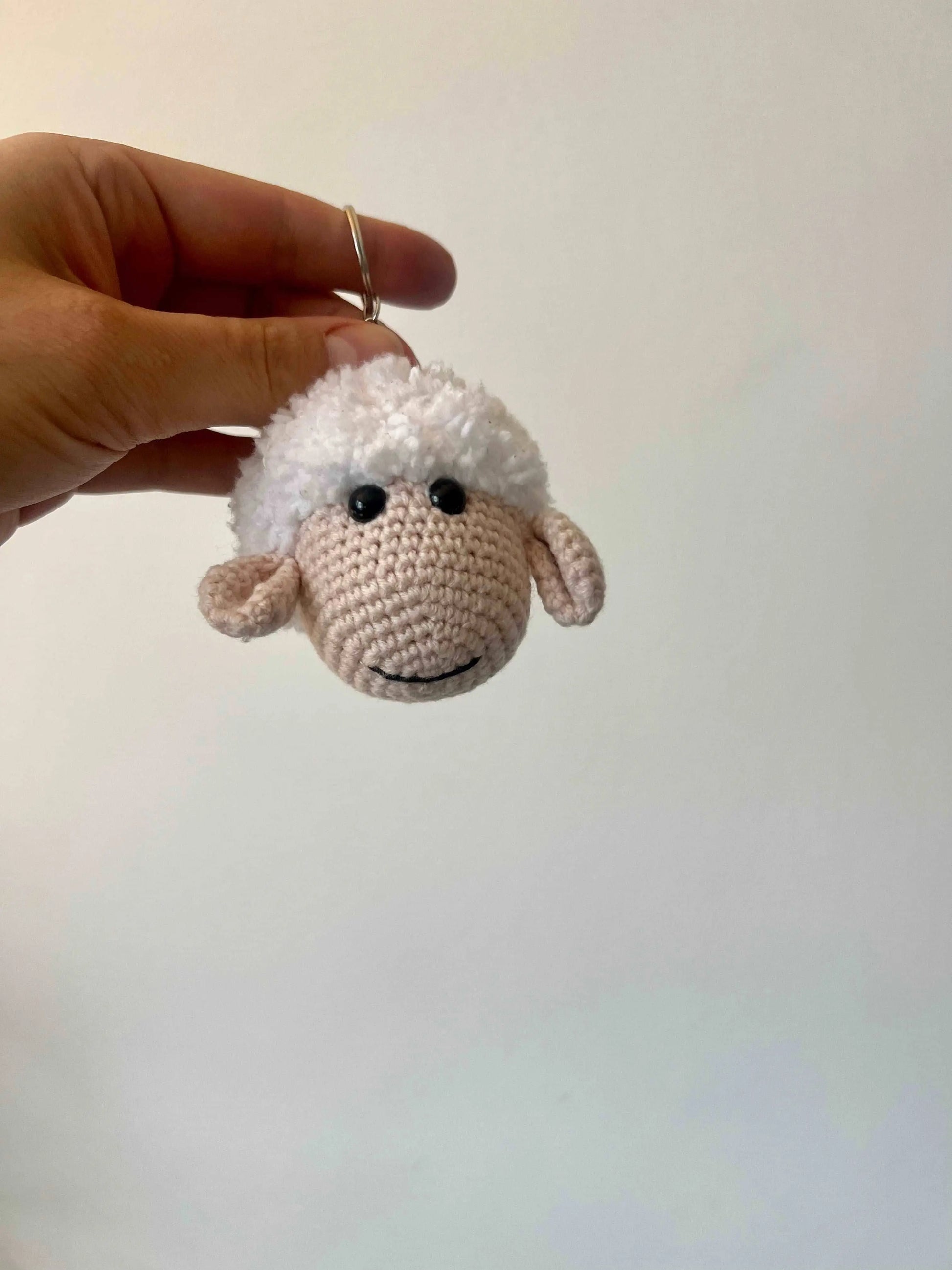 Crochet Cute Sheep Keychain Joy Gift London