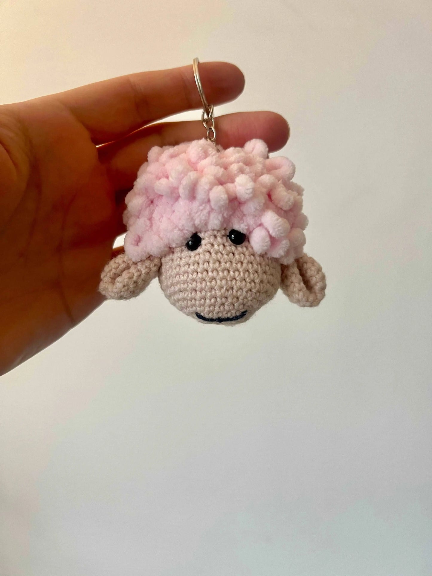 Crochet Cute Sheep Keychain Joy Gift London