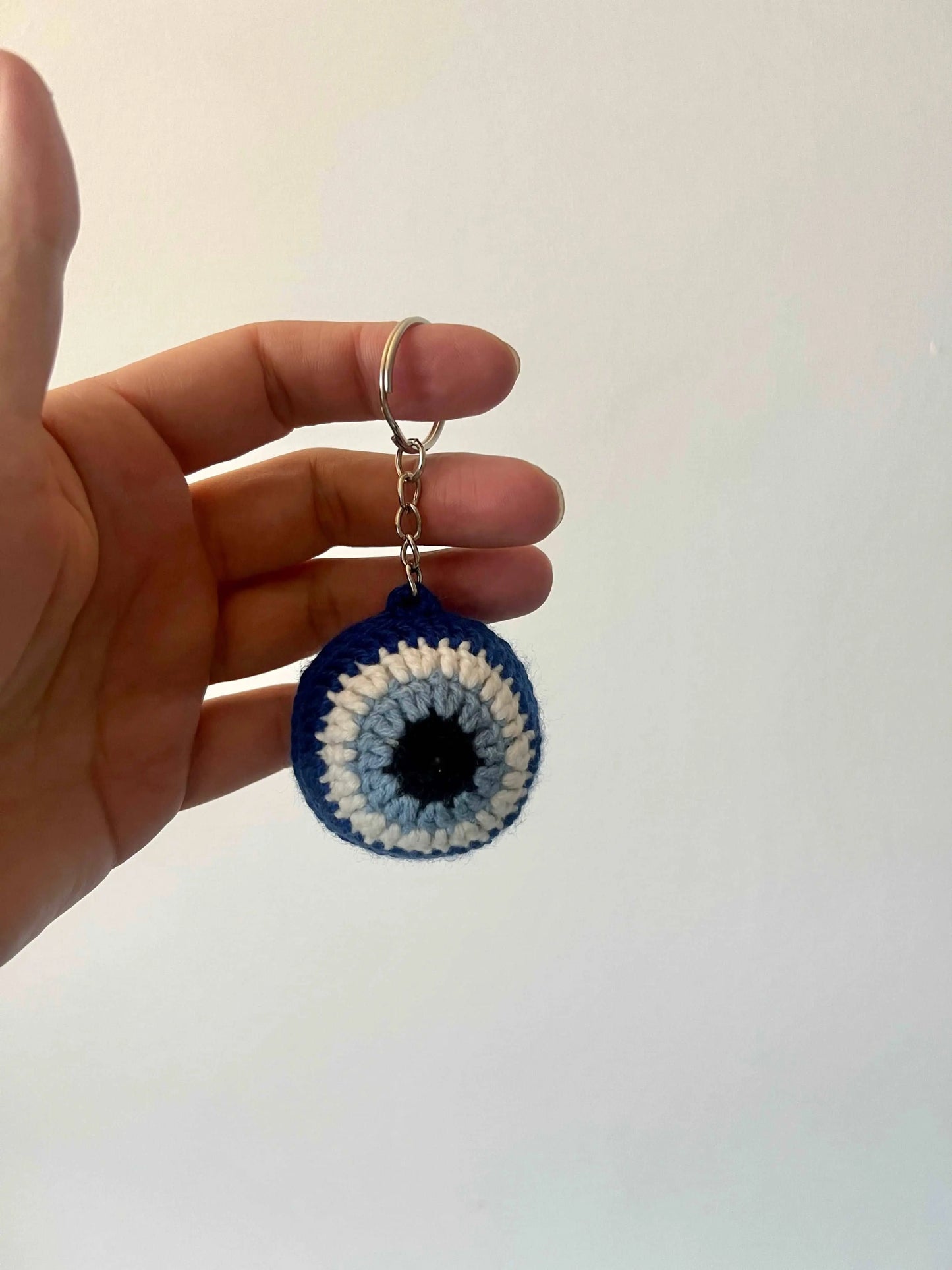 Crochet Evil Eye Keychain Joy Gift London