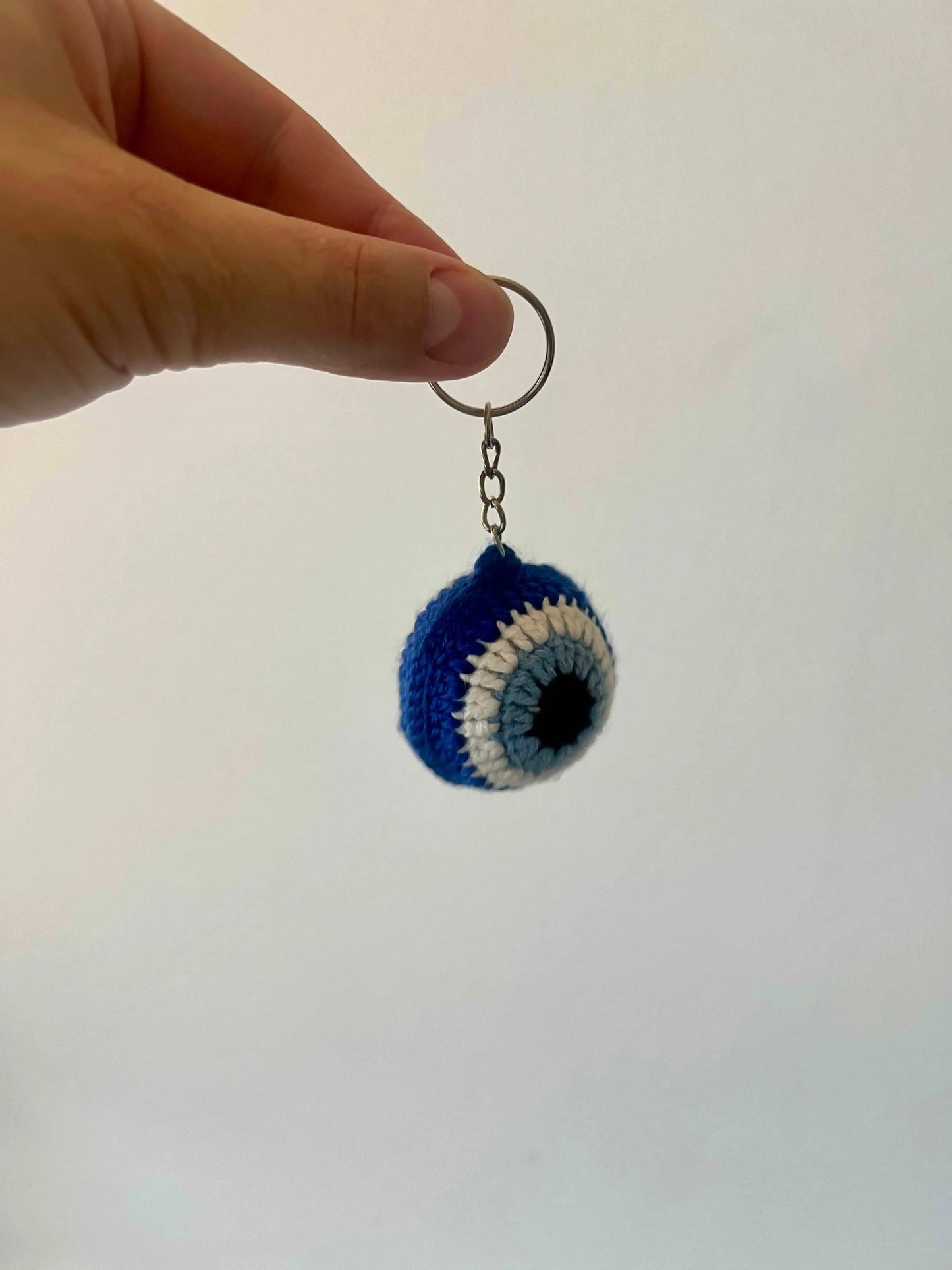 Crochet Evil Eye Keychain Joy Gift London