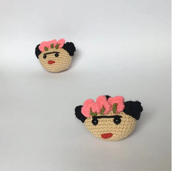 Crochet Frida Kahlo Keychain Joy Gift London