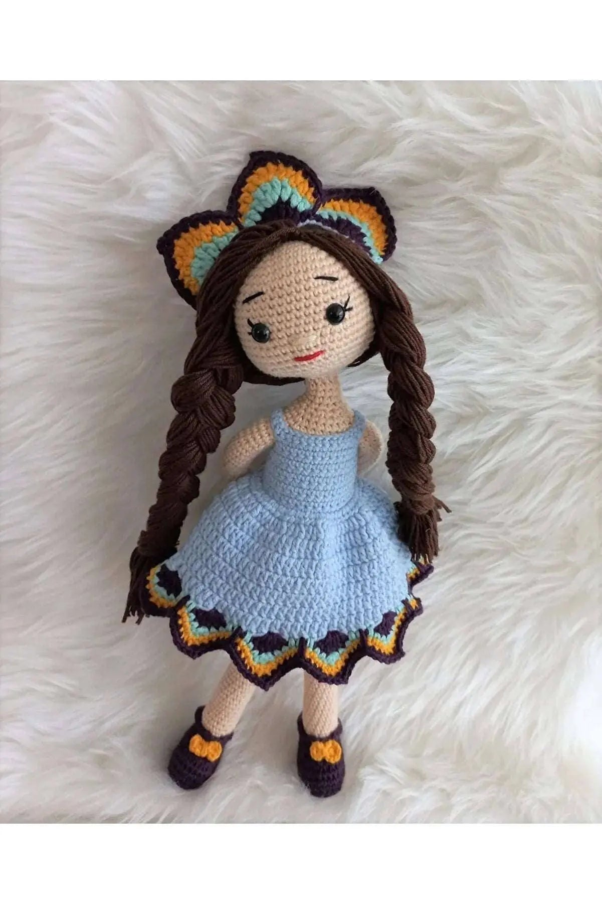 Crochet Hawaiian Little Girl Doll Toy Joy Gift London