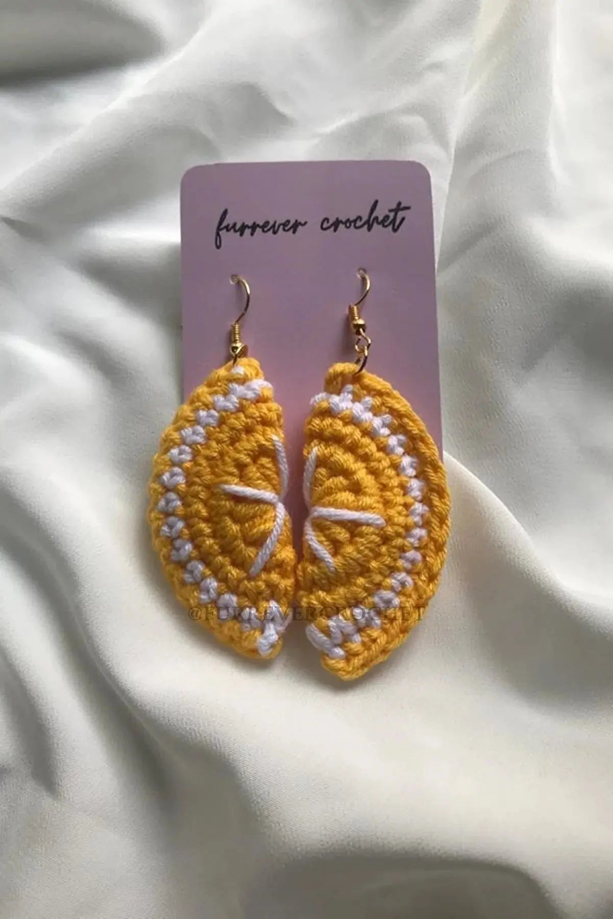 Crochet Lemon Earring - Joy Gift London