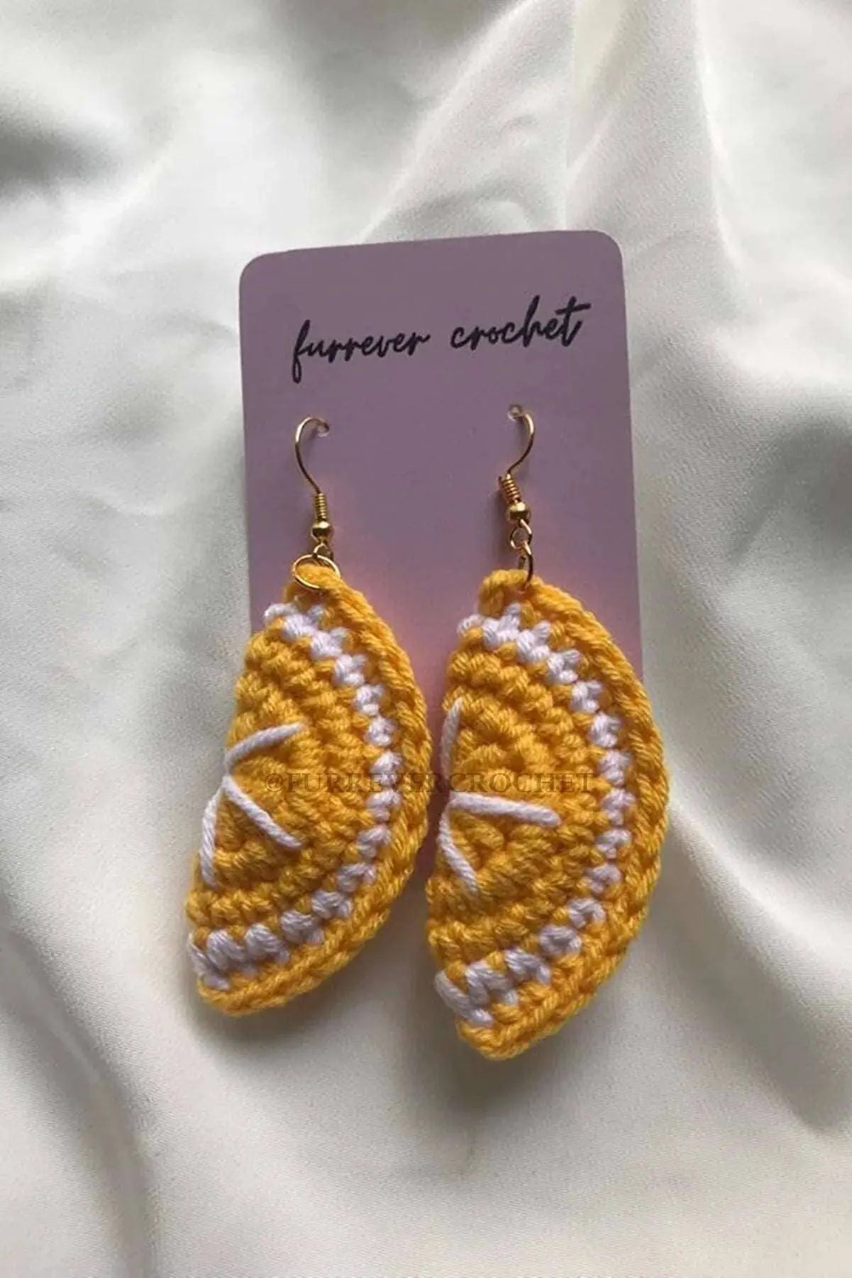 Crochet Lemon Earring | Crochet | Accessories, Earrings | Joy Gift London Limited