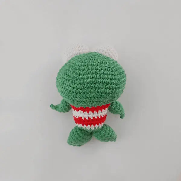 Crochet Little Cute Green Frog Toy