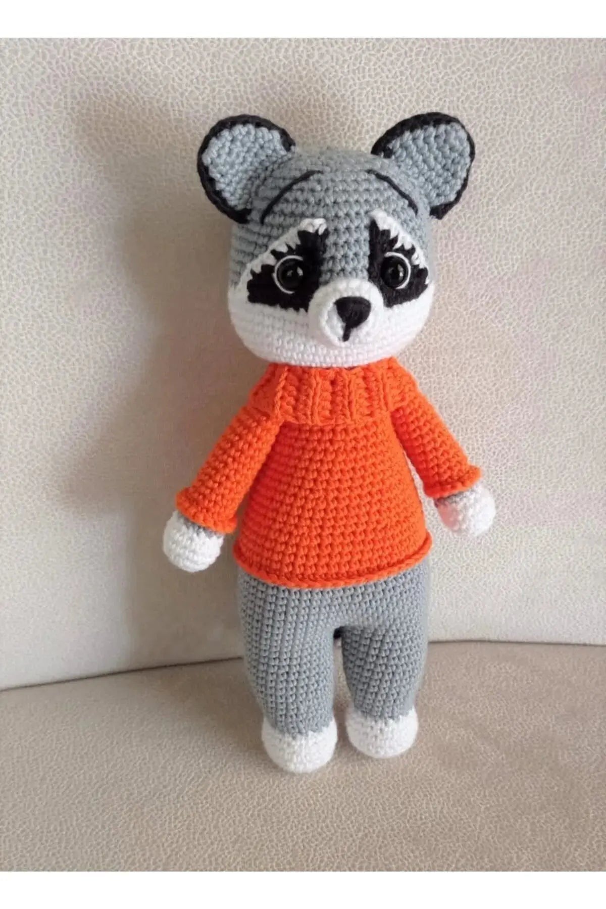 Crochet Little Cute Racoon Toy Crochet Joy Gift London Limited 