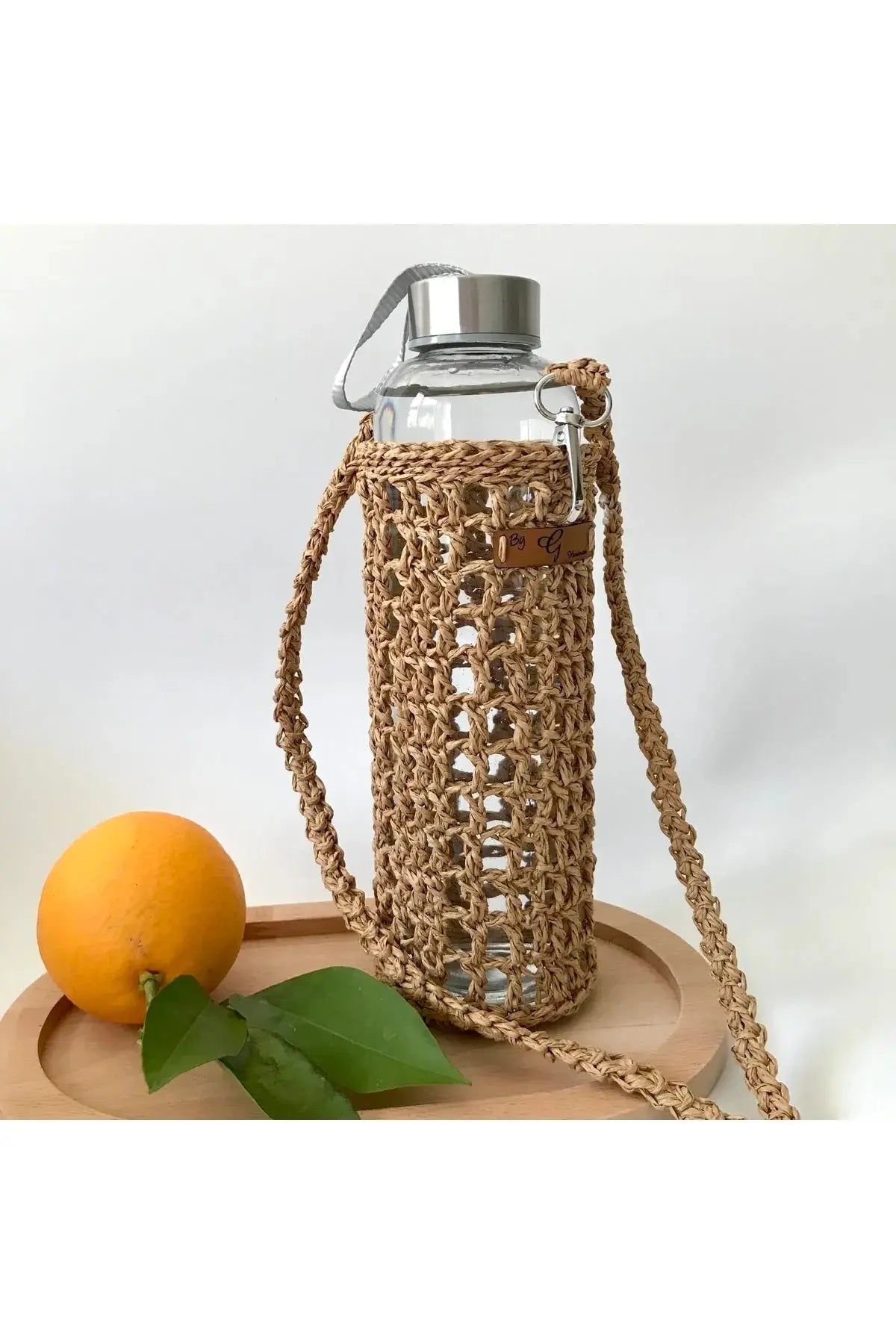 Crochet Mesh Water Bottle Holder Bag - Joy Gift London